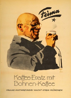 1926 Ludwig Hohlwein Feima Kaffee Ersatz Coffee Poster